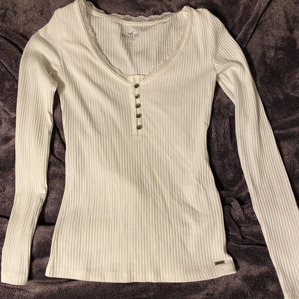 White Hollister Long Sleeve